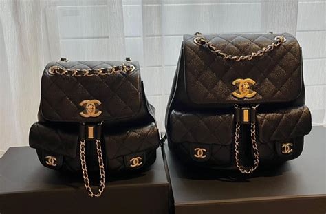 chanel duma backpack size in cm|Chanel backpack vintage.